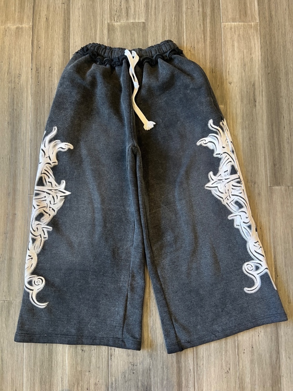 Rare Disciple Gray Baggy Wide-Leg Sweatpants M